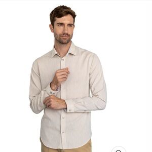 Men's Sandcastle Long Sleeve Button Down Shirt